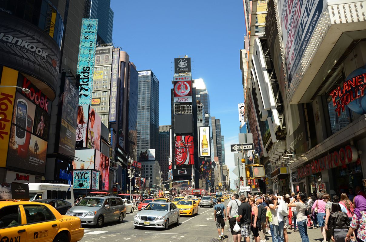 New York City Times Square 02B View North To 2 Times Square